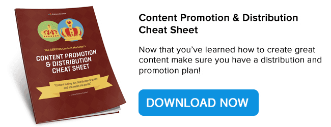 Content Promotion & Distribution Cheat Sheet